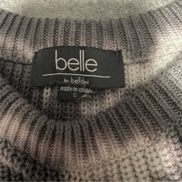Belle by Belldini knit oversized tie dye pocket sweater size small oversized - Picture 4 of 9
